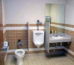 commercial bathroom plumbing