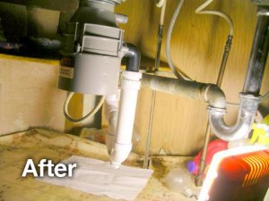after sink plumbing disposal