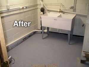 after garage sink install