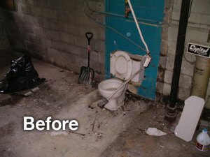 before bathroom photo