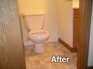 after bathroom photo