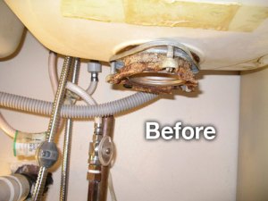 Before plumbing photo